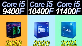 i59400F Vs i510400F Vs i511400F  How Much Performance Difference [upl. by Ahker16]