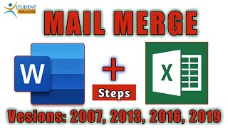 Mail Merge in Word  Mail Merge in Excel  Mail Merge Step by Step in Hindi  Dhanju Sir [upl. by Eseilanna]