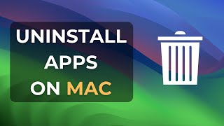 How to Uninstall Apps on Mac  Delete Apps on Macbook MacOS Sonoma [upl. by Nwahsirhc540]