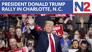 LIVE President Donald Trump campaign rally in Charlotte NC  NEWSMAX2 [upl. by Ahsilak]