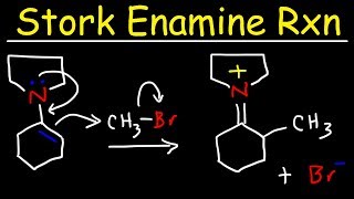 Stork Enamine Reaction Mechanism  Alkylation Acylation amp Michael Addition [upl. by Oirram]