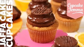 Chocolate Dipped Jaffa Cake Cupcakes Recipe  Cupcake Jemma [upl. by Jannel]