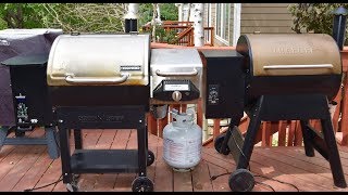 Camp Chef Woodwind VS Traeger Pro 22 Pellet Smoker  Pellet Grill Review [upl. by Ahkihs]