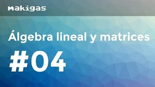 Álgebra lineal y matrices – 4 Dependencia lineal [upl. by Solange105]