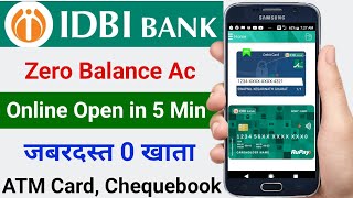 Idbi bank zero balance account opening  how to open zero balance account in idbi bank [upl. by Ianahs]