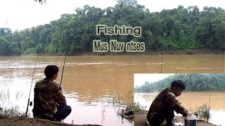 Fishing in Khan river  Mus nuv ntses 19 09 2024 [upl. by Fevre]