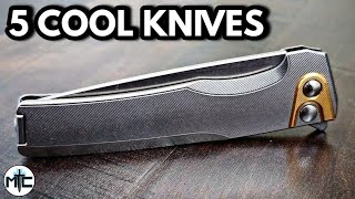 5 INSANELY Cool Pocket Knives You Should Know About [upl. by Meihar]