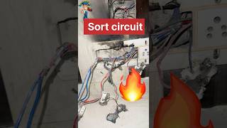 Electrical switchboard sort circuit problem  ￼ reels youtubeshorts ytshorts Sortcircuit [upl. by Adnwahsal]