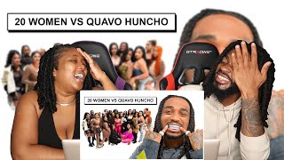 20 WOMEN VS 1 RAPPER  QUAVO HUNCHO  REACTION [upl. by Ahtael]