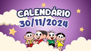 CALENDÁRIO DE 30 DE NOVEMBRO DE 2024 ALUNONOTADEZ10 ensinofundamental [upl. by Cohlier]