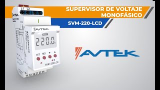 Supervisor de voltaje monofásico  SVM 220LCD [upl. by Yentruok476]