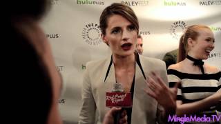 Stana Katic at Castle PaleyFest 2012 Red Carpet [upl. by Arriek]