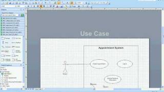 UML Use Case Diagrams in Visio [upl. by Orlov]