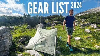 My Backpacking Gear List for 2024 [upl. by Seuqirdor]