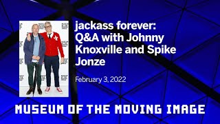 jackass forever Johnny Knoxville and Spike Jonze at MoMI [upl. by Schwab]