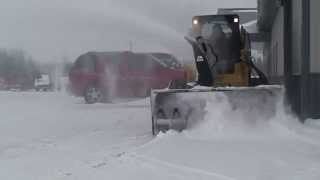 Skid Steer Snow Blower  Triple S Attachments [upl. by Nnairrehs172]