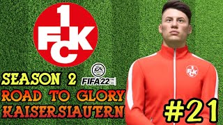 PERSAINGAN KETAT DI LIGA 2  FIFA 22 Road To Glory Kaiserslautern 21 [upl. by Yrtnej443]