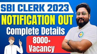 SBI Clerk 2023 Official Notification Out  Complete Details  Career Definer  Kaushik Mohanty [upl. by Yanttirb]