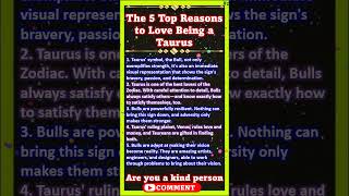 The 5 Top Reasons to Love Being a Taurus shorts shortvideo taurus horoscope astrology sastra [upl. by Rowe]