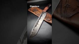 Bushcraft Giganteus handmade knife handmade design survival shorts hobby steel [upl. by Elaweda]