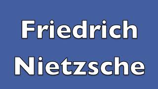 How to pronounce Friedrich Nietzsche [upl. by Brandice]