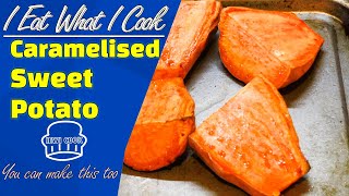 Healthy Caramelised Roasted Sweet Potatoes In Oven  Baked Potato  Snack  IEWICOOK [upl. by Skipper198]