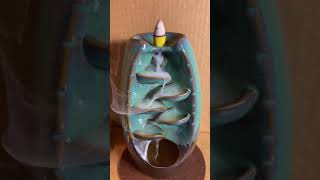 Waterfall Incense Holder Ceramic Backflow Incense Burner Review beautiful and functional [upl. by Jacob]