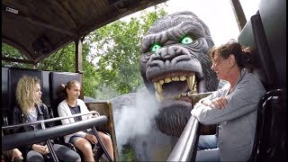 King Kong Onride Bobbejaanland Lichtaart 2017 [upl. by Felike]