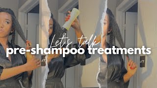 EASY preshampoo routine for length retention and fast hair growth  how to wash 4C natural hair [upl. by Blanche206]