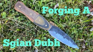 Hand Forging a Sgian Dubh Start to Finish [upl. by Azilem362]