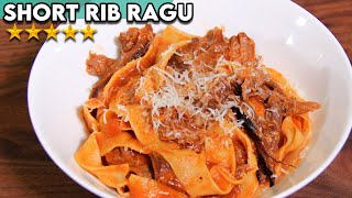 ItalianStyle Braised Short Ribs  The Most Delicious Ragu Sauce [upl. by Bernadine]