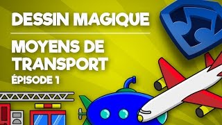 Dessin Magique ✍  Moyens de Transport  Épisode 1 🚲  Kids Super Songs Français [upl. by Leeth264]