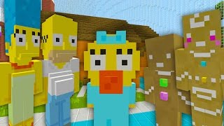 Minecraft The Simpsons  Maggies Ginger Bread Quest 3 Minecraft Xbox Roleplay [upl. by Akialam]