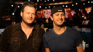 BLUKE Behind the Scenes with Blake Shelton amp Luke Bryan  2013 ACM Awards [upl. by Yeslaehc68]