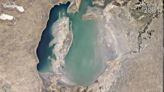 Google Timelapse Aral Sea [upl. by Nitneuq207]