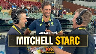 Mitchell Starc Joins Triple M After Taking 6 Wickets On Day 1 In Adelaide  Triple M Cricket [upl. by Maurizio]