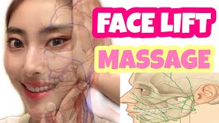 Full Face Lifting Massage For Sagging Jowls laugh Lines Eye Bags Wrinkles AntiAging [upl. by Airetal31]