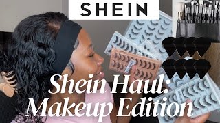 Huge Shein Makeup tools haul Professional and Beginner products 25 items [upl. by Swamy]