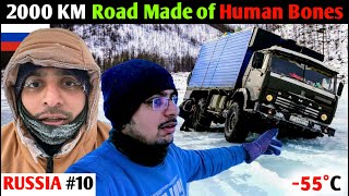 Extreme Hitchhiking on the Worlds Most Haunted Highway Road of Bones ☠️😱 [upl. by Aham]