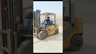 forklift driving 🚂🚂💪💪Ananth Telugu entertainment driving song trending viral shorts [upl. by Kenley]