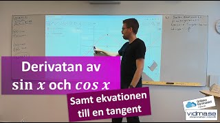 Matematik 4 Derivatan av sin x och cos c Samt halvsvår uppgift om tangentens ekvation [upl. by Llehsim]