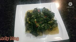 Recette des Légumes vert congolais  Epinards  spinach  Congolese food [upl. by Homans]