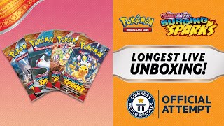 Pokémon Guinness World Records ™ Attempt For The Longest Livestream TCG Unboxing – 24hrs To Go [upl. by Girardo5]