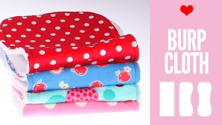 Burp Cloth Pattern  DIY Burp Cloth Pattern in 3 Shapes [upl. by Ttebroc387]