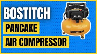 BOSTITCH Pancake Air Compressor OilFree 6 Gallon 150 PSI BTFP02012 [upl. by Solange]