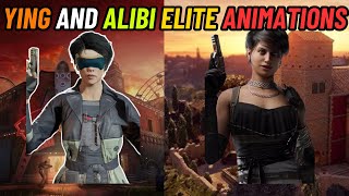 Ying and Alibi Elite Animations  Rainbow Six Siege [upl. by Euqnomod706]