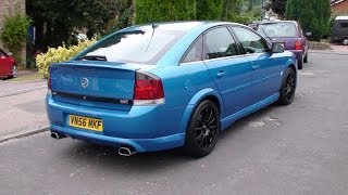 Loud Vauxhall Vectra VXR acceleration Brutal exhaust sound [upl. by Eivi]