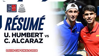 🇫🇷🇪🇸 RÉSUMÉ Humbert vs Alcaraz  Davis Cup Finals 2024 [upl. by Minoru]