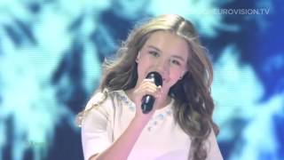 Lina Kuduzović  Prva ljubezen Slovenia LIVE Junior Eurovision Song Contest 2015 [upl. by Saber495]