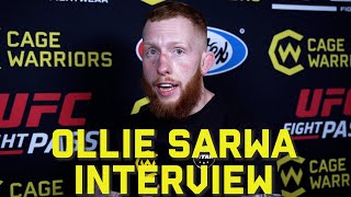 CW 177 Ollie Sarwa PostFight Interview [upl. by Assadah]